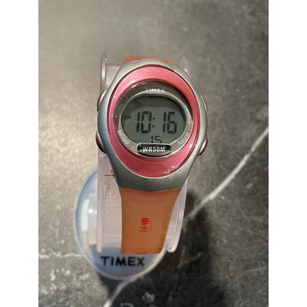 Y2K Ladies Pink Timex Athletic Digital Watch